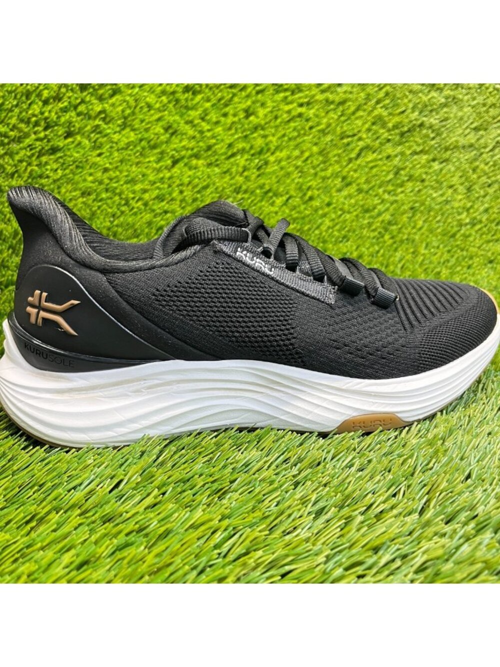 Kuru Atom 2 Womens Size 9D Black White Athletic Running Walking Shoes Sneakers‎